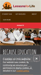 Mobile Screenshot of lessonsforlifefoundation.org